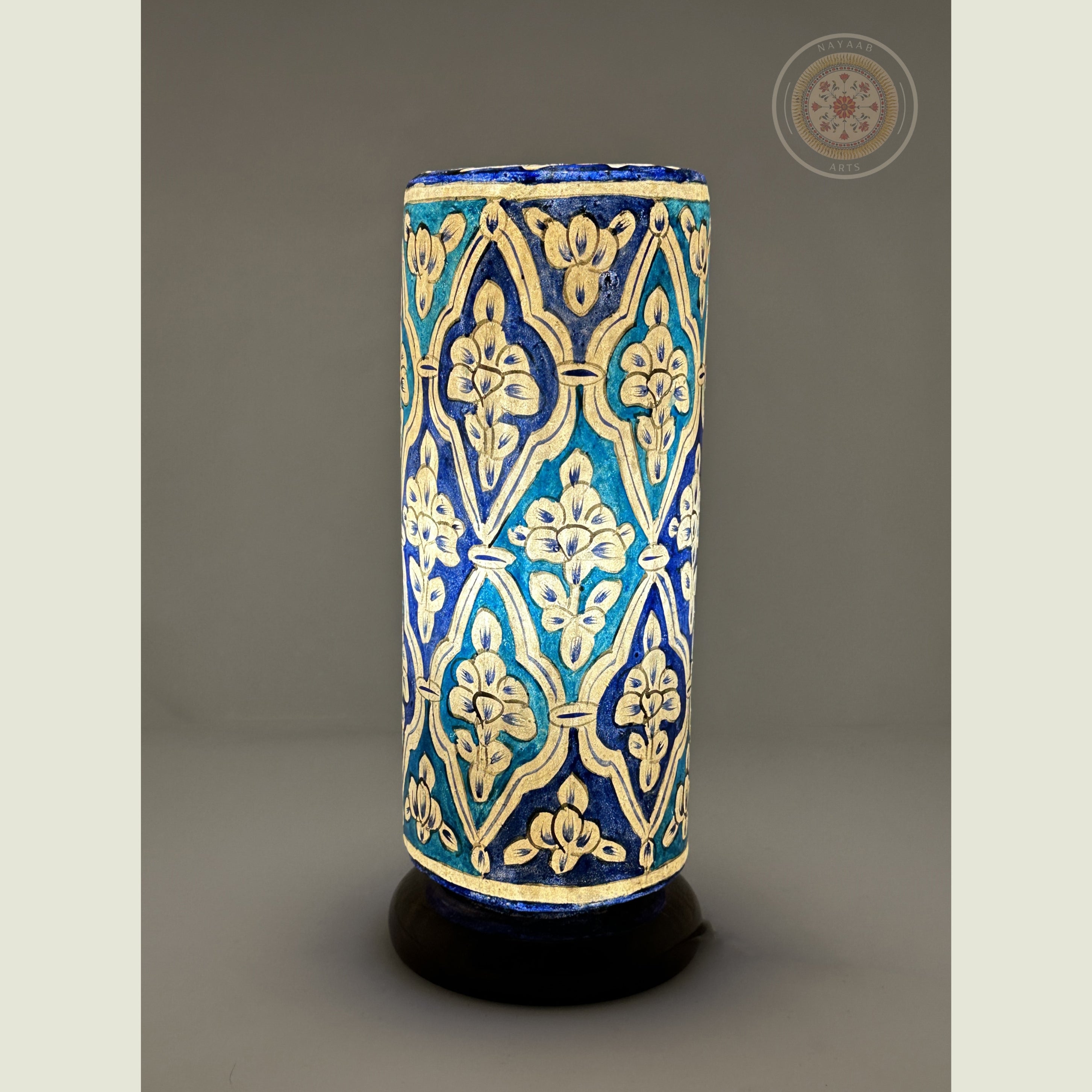 Camel Skin Glass Shaped Lamp