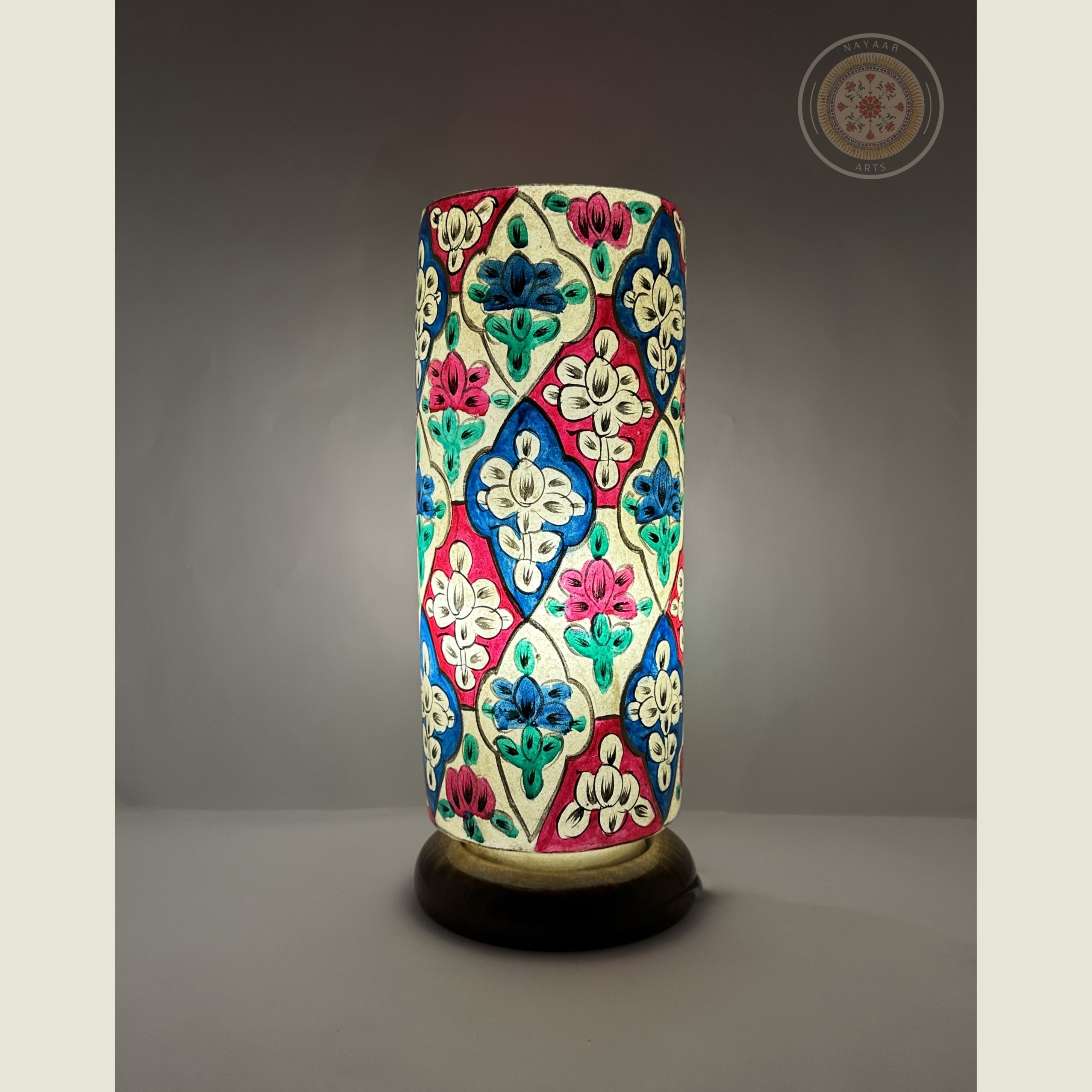 Camel Skin Glass Shaped Lamp