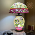 Camel Skin Sidetable Mushroom Lampshade