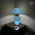 Camel Skin Sidetable Mushroom Lampshade
