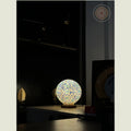 Camel Skin Round Table Lamp