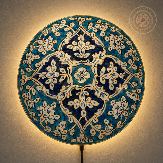 Camel Skin Wall Plate Lamp