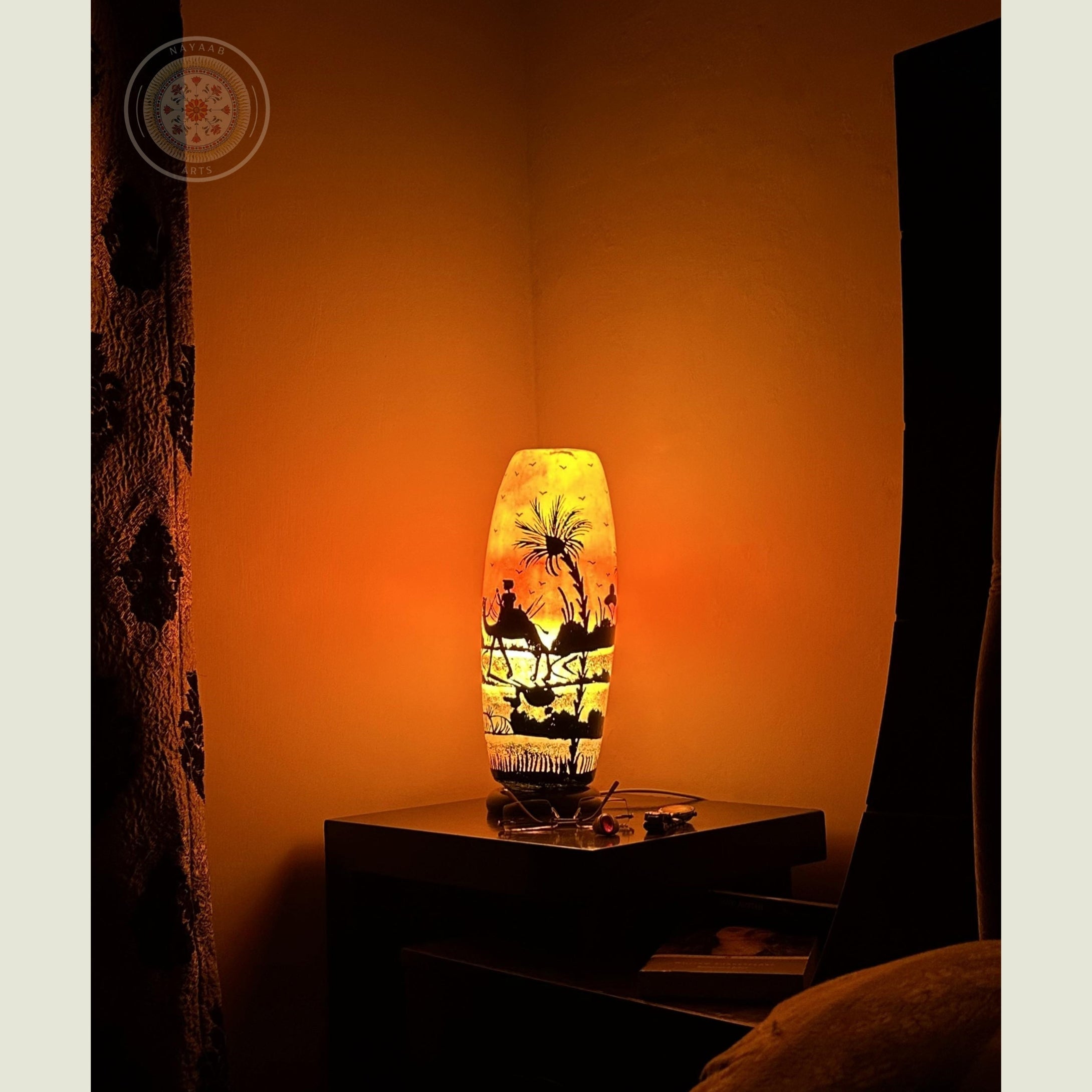 Camel Skin Bottle Shaped Lamp