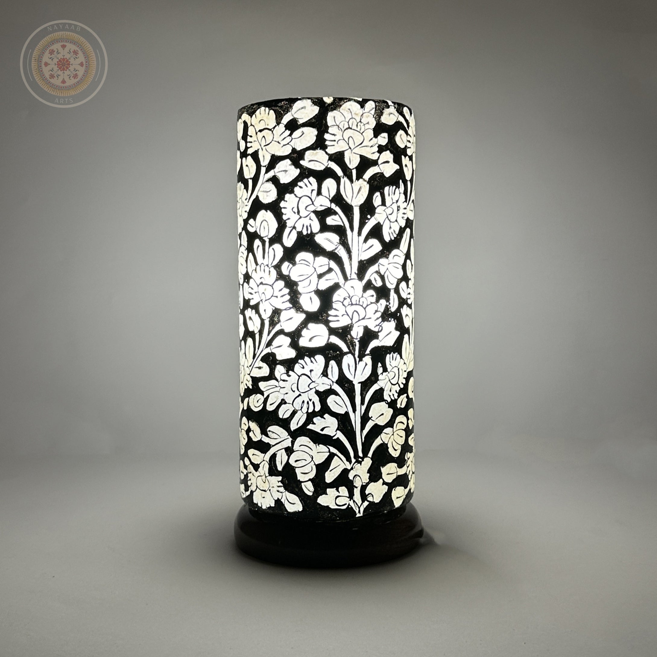 Camel Skin Glass Shaped Lamp